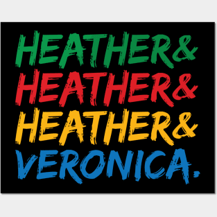 Heather and Veronica Ampersand Names Shirt Posters and Art